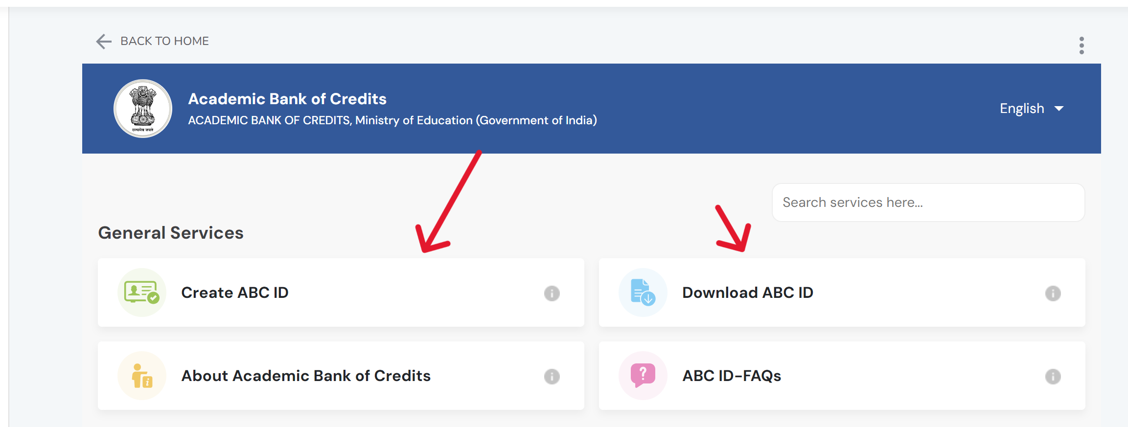 Create and Download ABC ID On UMANG